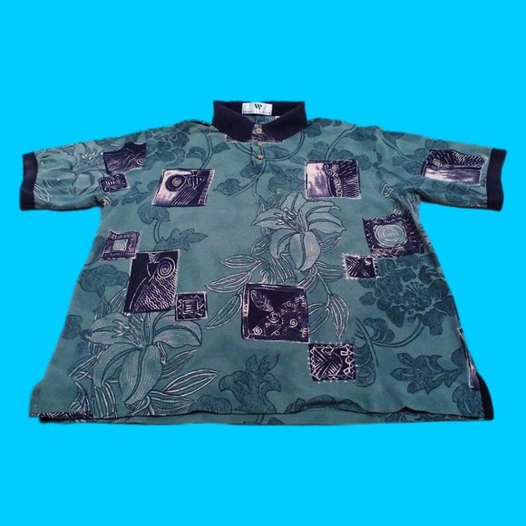 Thomas Wilson Men's Shirt Collar Polo Pullover S/S Cotton 3" Slits Size XL B&T - Picture 11 of 16